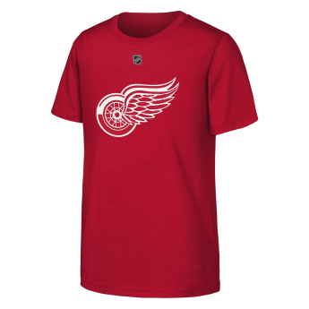 Detroit Red Wings detské tričko NHL Flat Name & Number Short Sleeve Cotton