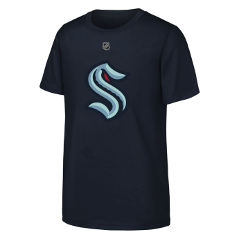 Seattle Kraken detské tričko Matty Beniers #10 NHL Flat Name & Number Short Sleeve Cotton