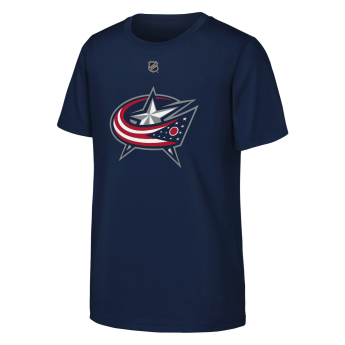 Columbus Blue Jackets detské tričko NHL Flat Name & Number Short Sleeve Cotton