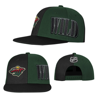 Minnesota Wild detská čiapka baseballová šiltovka NHL Icebound Flatbrim Snapback