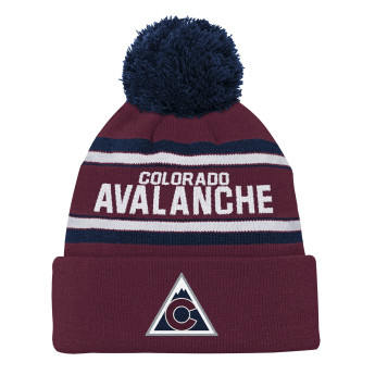 Colorado Avalanche detská zimná čiapka NHL 3rd Jersey Jacquard Cuff Pom
