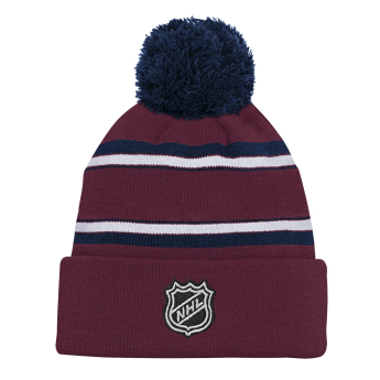 Colorado Avalanche detská zimná čiapka NHL 3rd Jersey Jacquard Cuff Pom