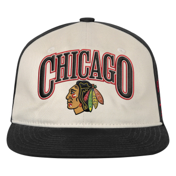 Chicago Blackhawks detská čiapka baseballová šiltovka NHL Flatbrim Arch Deadstock Snapback