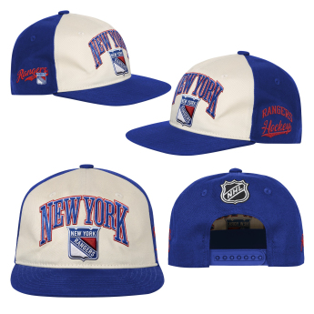 New York Rangers detská čiapka baseballová šiltovka NHL Flatbrim Arch Deadstock Snapback
