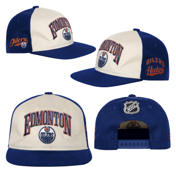 Edmonton Oilers detská čiapka baseballová šiltovka NHL Flatbrim Arch Deadstock Snapback