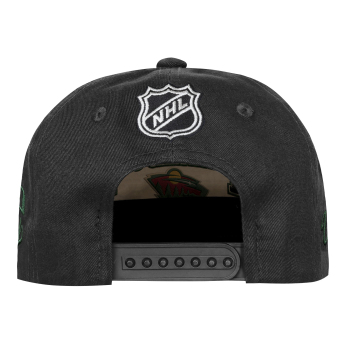 Minnesota Wild detská čiapka baseballová šiltovka NHL Flatbrim Arch Deadstock Snapback