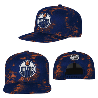 Edmonton Oilers detská čiapka baseballová šiltovka NHL Dynamics Flat Brim Snapback