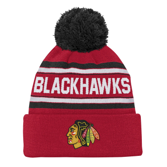 Chicago Blackhawks detská zimná čiapka NHL 3rd Jersey Jacquard Cuff Pom