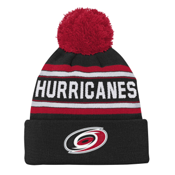 Carolina Hurricanes detská zimná čiapka NHL 3rd Jersey Jacquard Cuff Pom