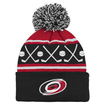 Carolina Hurricanes detská zimná čiapka NHL Face-Off Cuff Pom