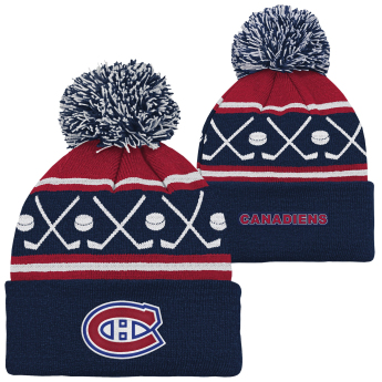 Montreal Canadiens detská zimná čiapka NHL Face-Off Cuff Pom
