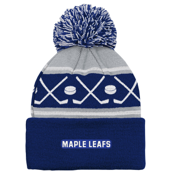 Toronto Maple Leafs detská zimná čiapka NHL Face-Off Cuff Pom
