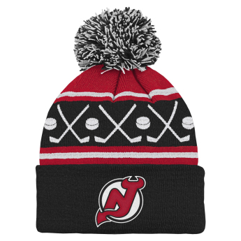 New Jersey Devils detská zimná čiapka NHL Face-Off Cuff Pom