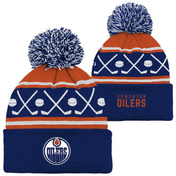 Edmonton Oilers detská zimná čiapka NHL Face-Off Cuff Pom