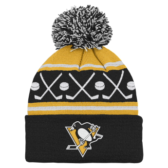 Pittsburgh Penguins detská zimná čiapka NHL Face-Off Cuff Pom