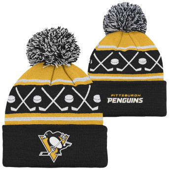 Pittsburgh Penguins detská zimná čiapka NHL Face-Off Cuff Pom