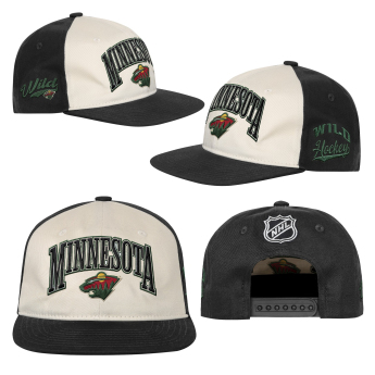 Minnesota Wild detská čiapka baseballová šiltovka NHL Flatbrim Arch Deadstock Snapback