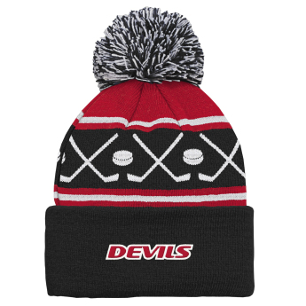 New Jersey Devils detská zimná čiapka NHL Face-Off Cuff Pom