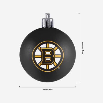 Boston Bruins vianočné ozdoby NHL 12 Pack Ball Ornament Set