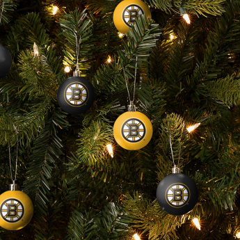 Boston Bruins vianočné ozdoby NHL 12 Pack Ball Ornament Set