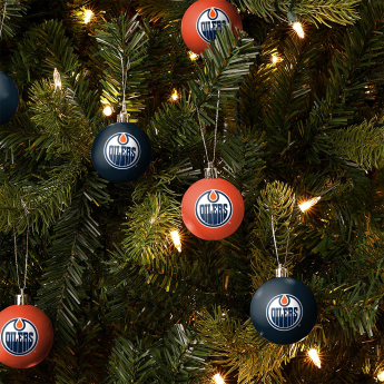 Edmonton Oilers vianočné ozdoby NHL FOCO 12 Pack Ball Ornament Set