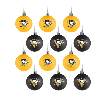 Pittsburgh Penguins vianočné ozdoby NHL 12 Pack Ball Ornament Set