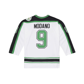 Pánský dres Minnesota North Stars NHL Mike Modano #9 1991 Power Play White Jersey
