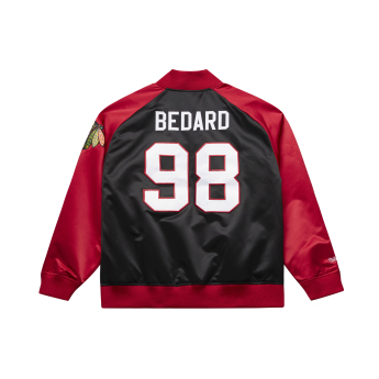 Chicago Blackhawks pánska bunda NHL Connor Bedard #98 Player Lightweight Satin Jacket