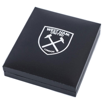 West Ham United retiazka na krk s príveskom Silver Plated Boxed Hammers Pendant