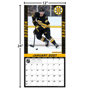 Boston Bruins kalendár NHL 2027 Wall