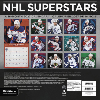 NHL produkty kalendár 2027 Wall