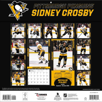 Pittsburgh Penguins kalendár NHL #87 Sidney Crosby 2027