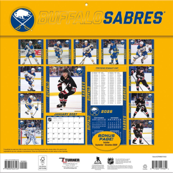 Buffalo Sabres kalendár NHL 2027 Wall