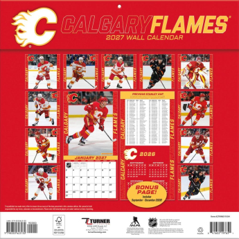 Calgary Flames kalendár NHL 2027 Wall