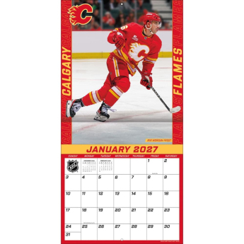 Calgary Flames kalendár NHL 2027 Wall
