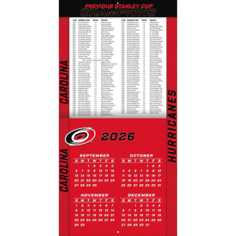 Carolina Hurricanes kalendár NHL 2027 Wall