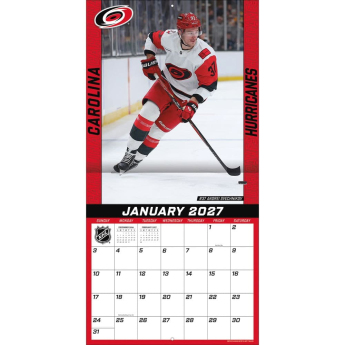 Carolina Hurricanes kalendár NHL 2027 Wall