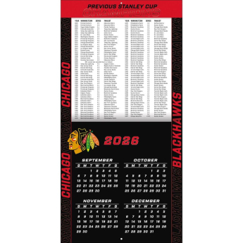 Chicago Blackhawks kalendár NHL 2027 Wall