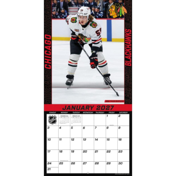 Chicago Blackhawks kalendár NHL 2027 Wall