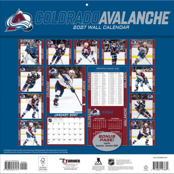 Colorado Avalanche kalendár NHL 2027 Wall