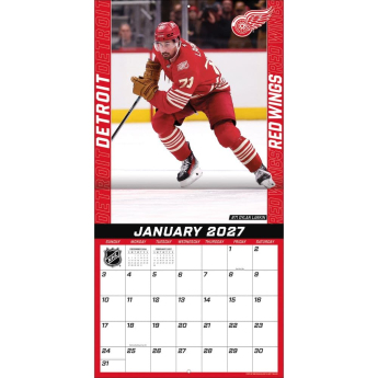 Detroit Red Wings kalendár NHL 2027 Wall