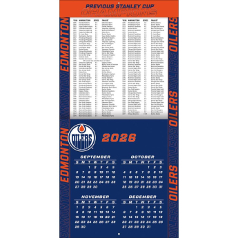 Edmonton Oilers kalendár NHL 2027 Wall