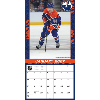 Edmonton Oilers kalendár NHL 2027 Wall