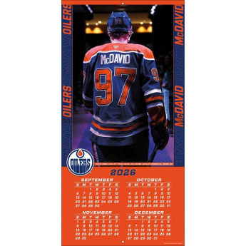 Edmonton Oilers kalendár NHL #97 Connor McDavid 2027 Wall
