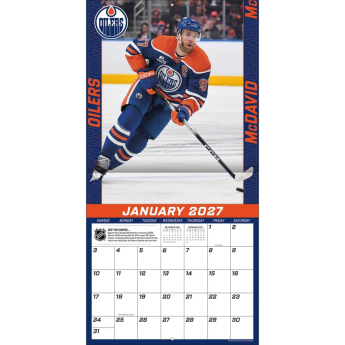 Edmonton Oilers kalendár NHL #97 Connor McDavid 2027 Wall
