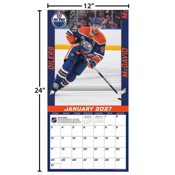 Edmonton Oilers kalendár NHL #97 Connor McDavid 2027 Wall