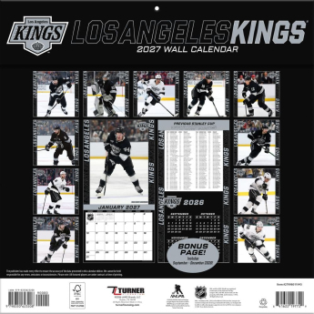 Los Angeles Kings kalendár NHL 2027 Wall
