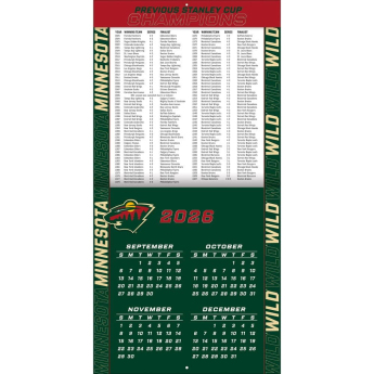Minnesota Wild kalendár NHL 2027 Wall