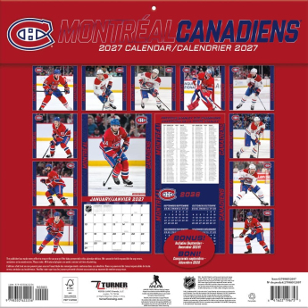 Montreal Canadiens kalendár NHL 2027 Wall