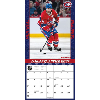Montreal Canadiens kalendár NHL 2027 Wall